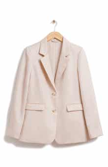 & Other Stories Relaxed Fit Linen Blend Blazer