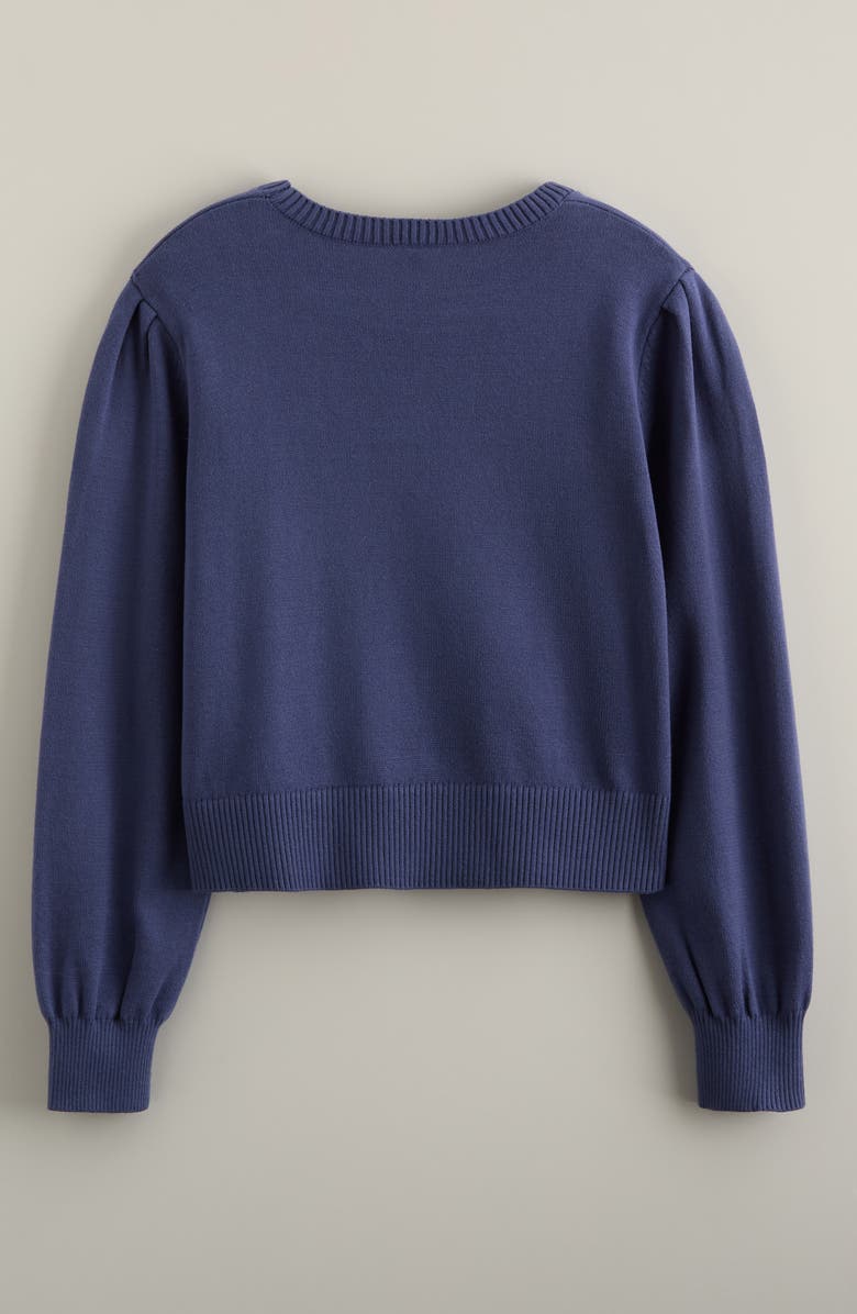Treasure & Bond Kids' Puff Sleeve Intarsia Knit Sweater, Alternate, color,