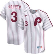 Nike Men's Nike Bryce Harper White Philadelphia Phillies Cooperstown Collection Limited Jersey