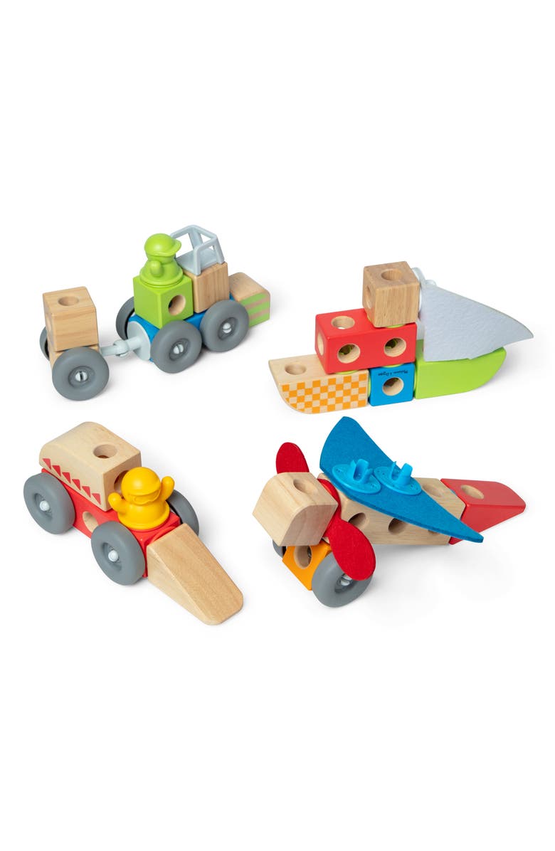 Melissa & Doug Blockables Vehicles Playset, Alternate, color, 