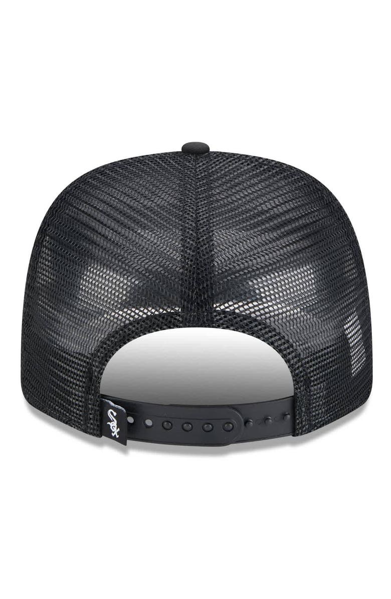 New Era Men's New Era Black Chicago White Sox 2025 Spring Training 9SEVENTY Stretch-Snap Trucker Hat, Alternate, color,