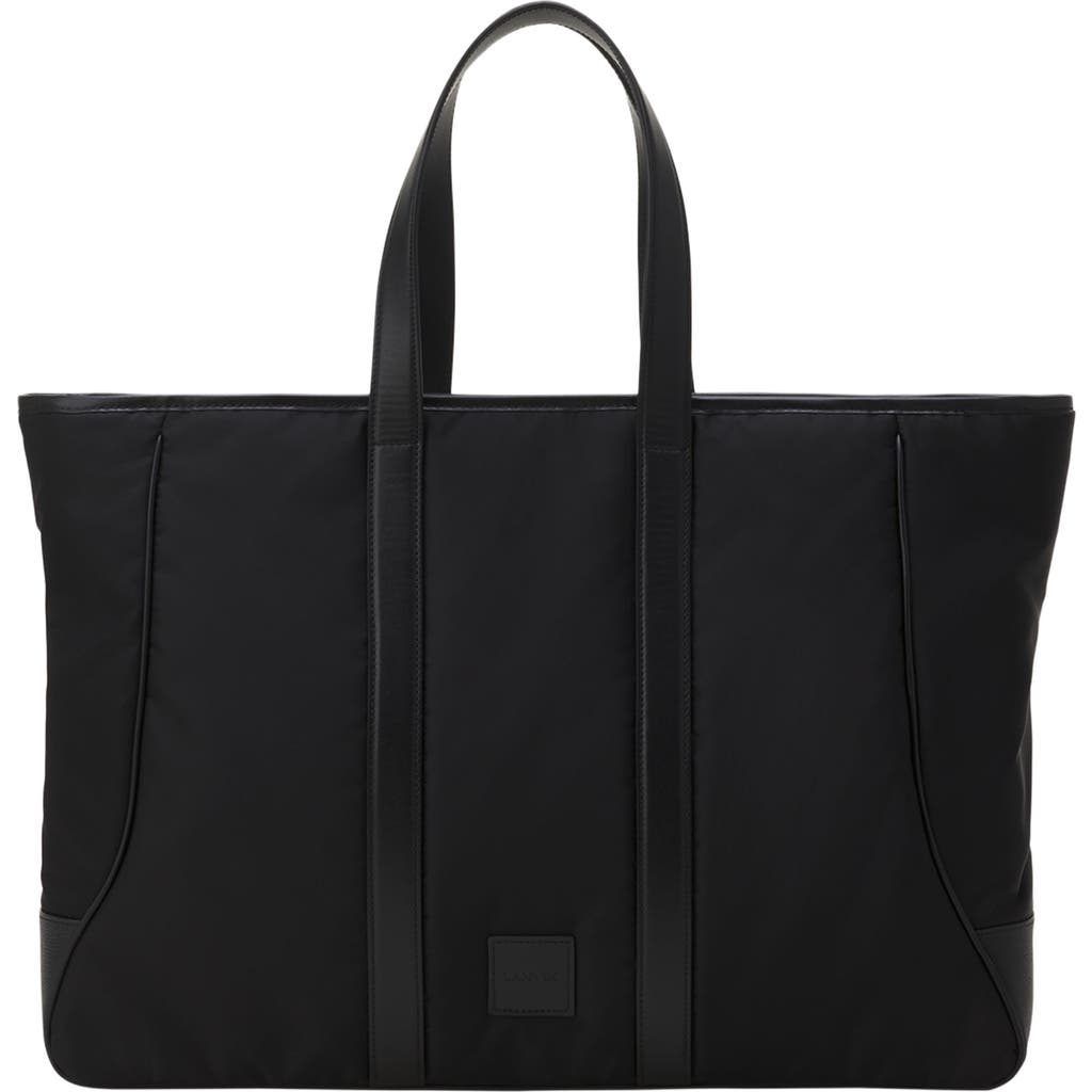 Lanvin Curb Nylon Tote Bag In Black