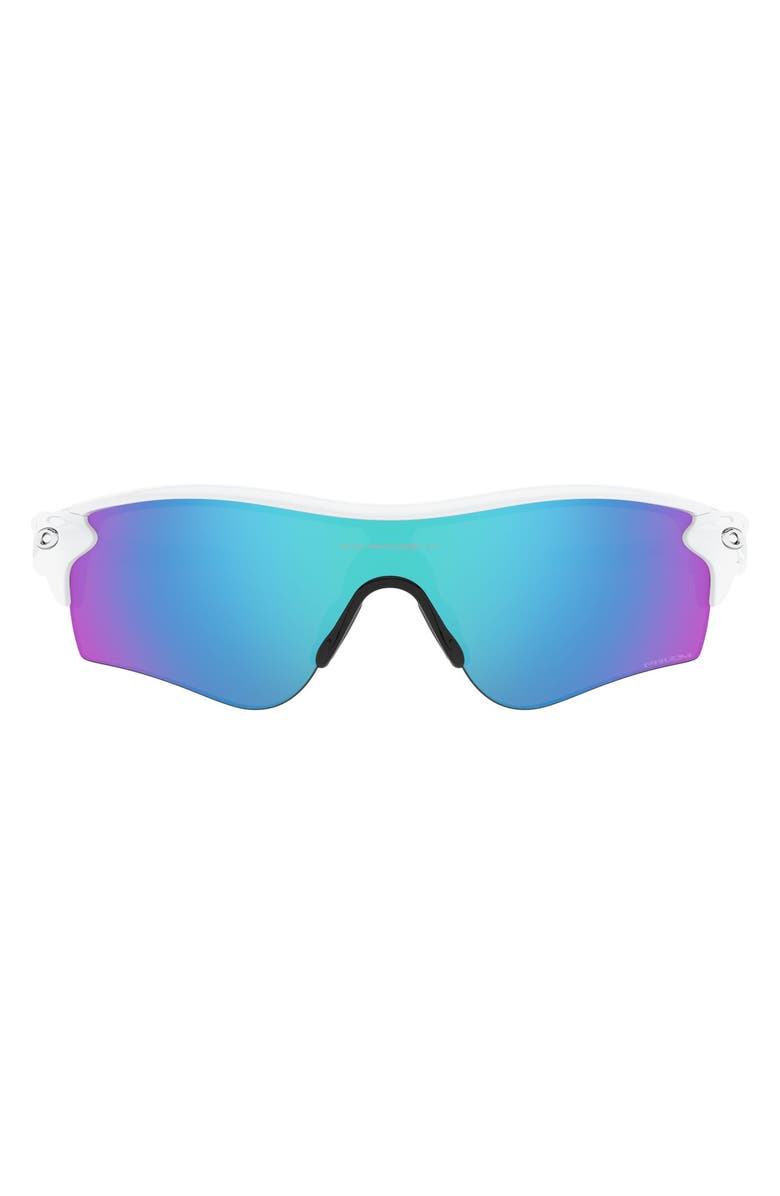 Oakley 38mm RadarLock<sup>®</sup> Path<sup>®</sup> Wrap Sunglasses, Main, color, Polished White/ Prizm Sapphire
