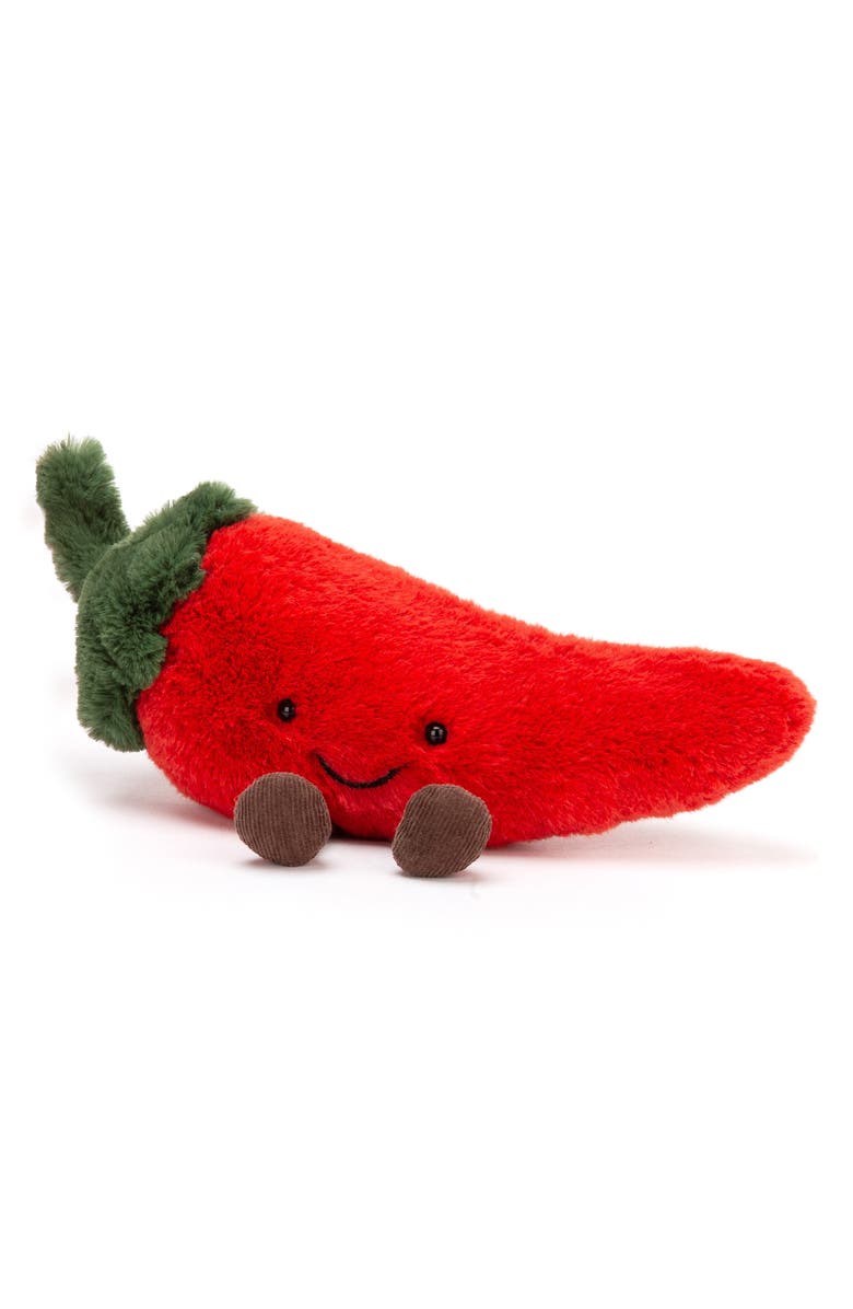 Jellycat Small Chili Pepper Plush Toy, Main, color,