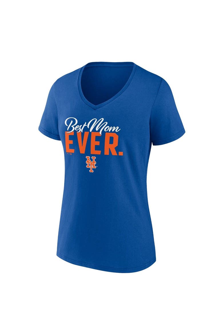 Women's Fanatics Branded Royal New York Mets Mother's Day V-Neck T-Shirt, Alternate, color, Royal