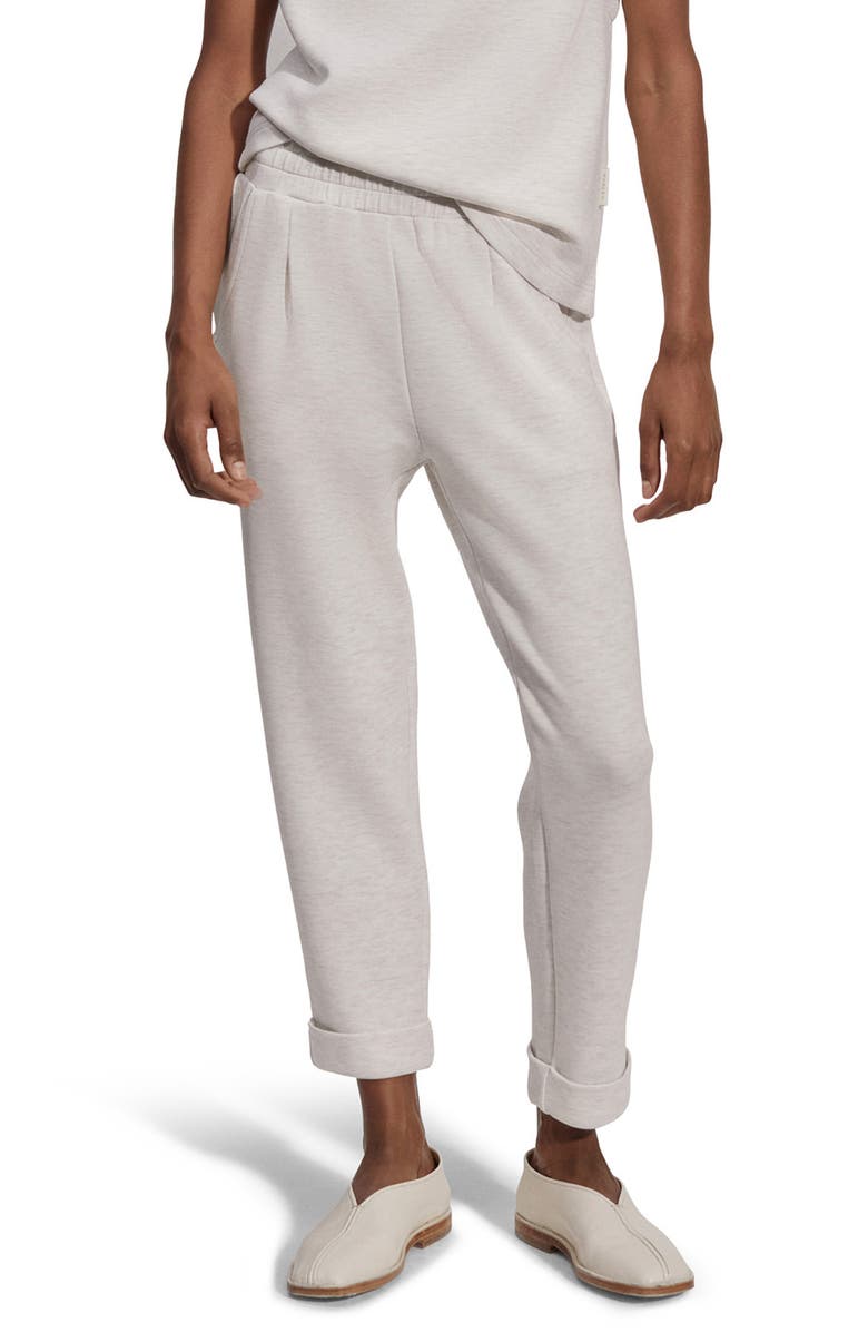Varley The Rolled Cuff Sweatpants, Main, color, Ivory Marl