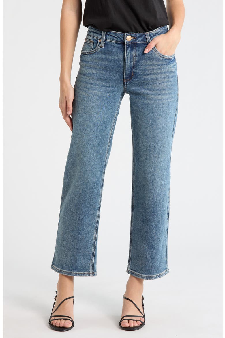 Faye High Waist Wide Leg Jeans, Main, color, SERRANO
