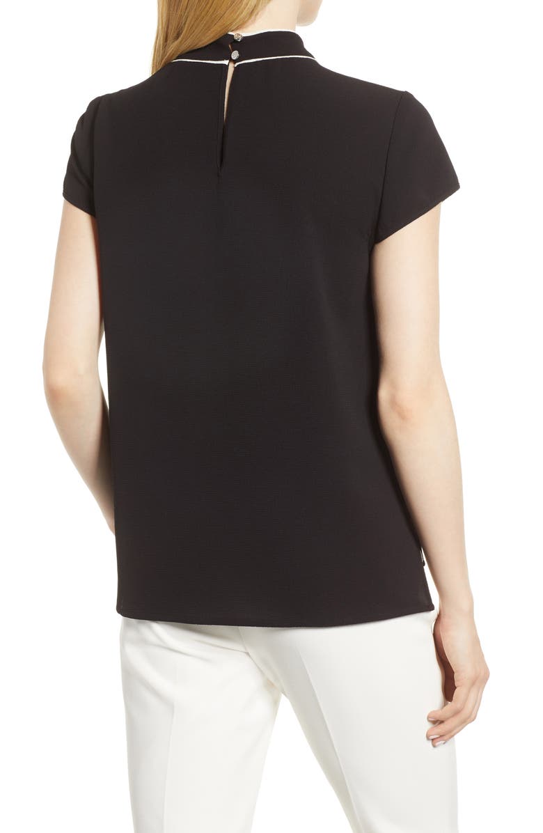 CeCe Tie Neck Blouse, Alternate, color, 