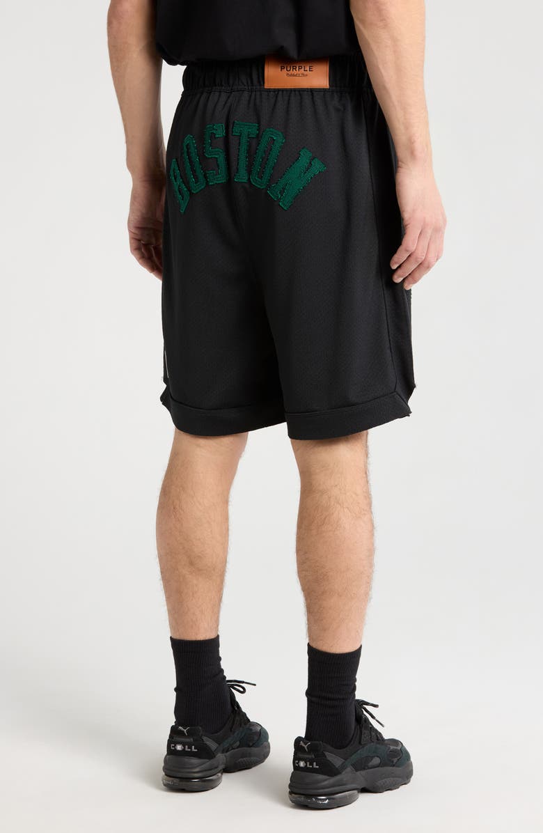 PURPLE BRAND Boston Celtics Mesh Basketball Shorts, Alternate, color,