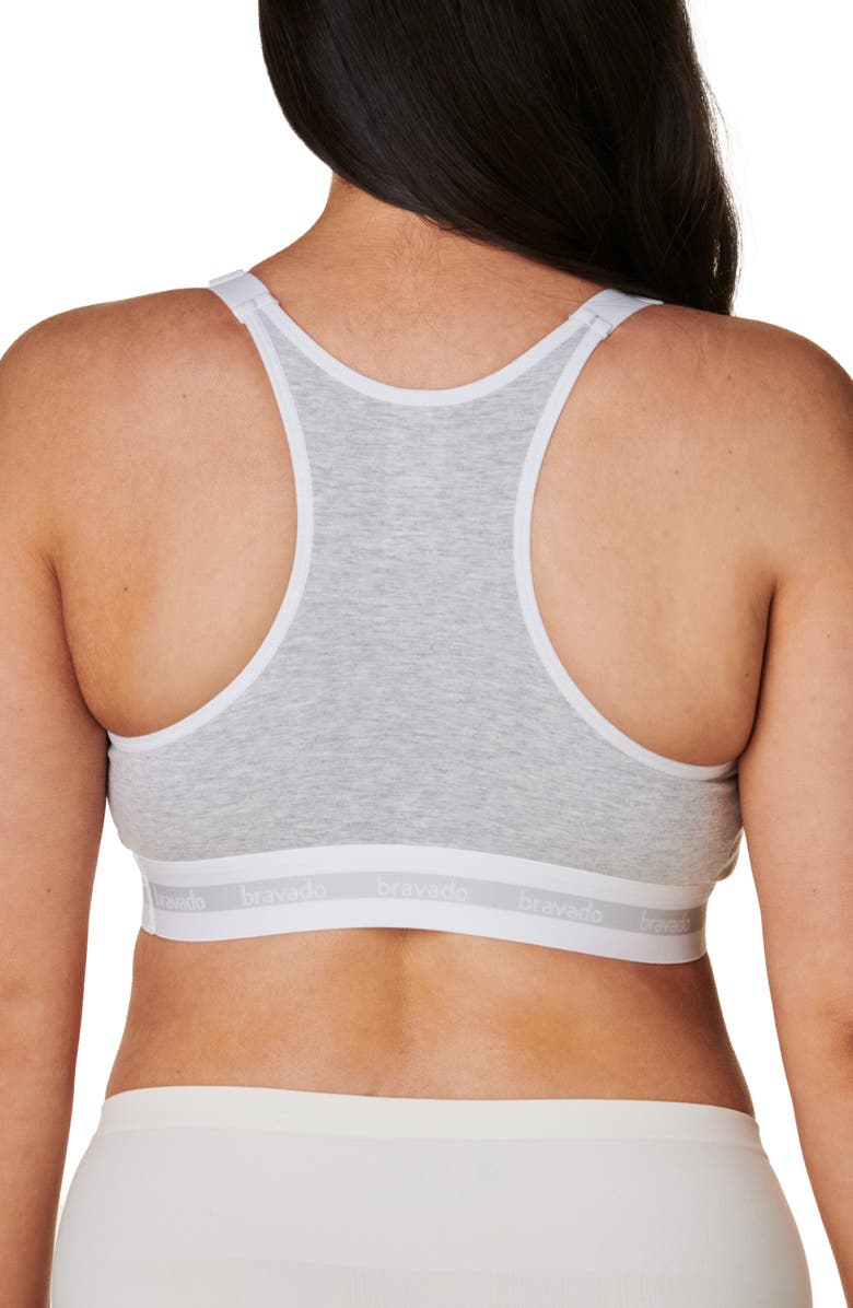 Bravado Designs Original Organic Cotton Blend Pumping & Nursing Bra, Alternate, color, Dove Heather