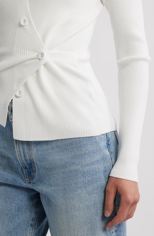 Pistola Kealy Rib Cardigan In White
