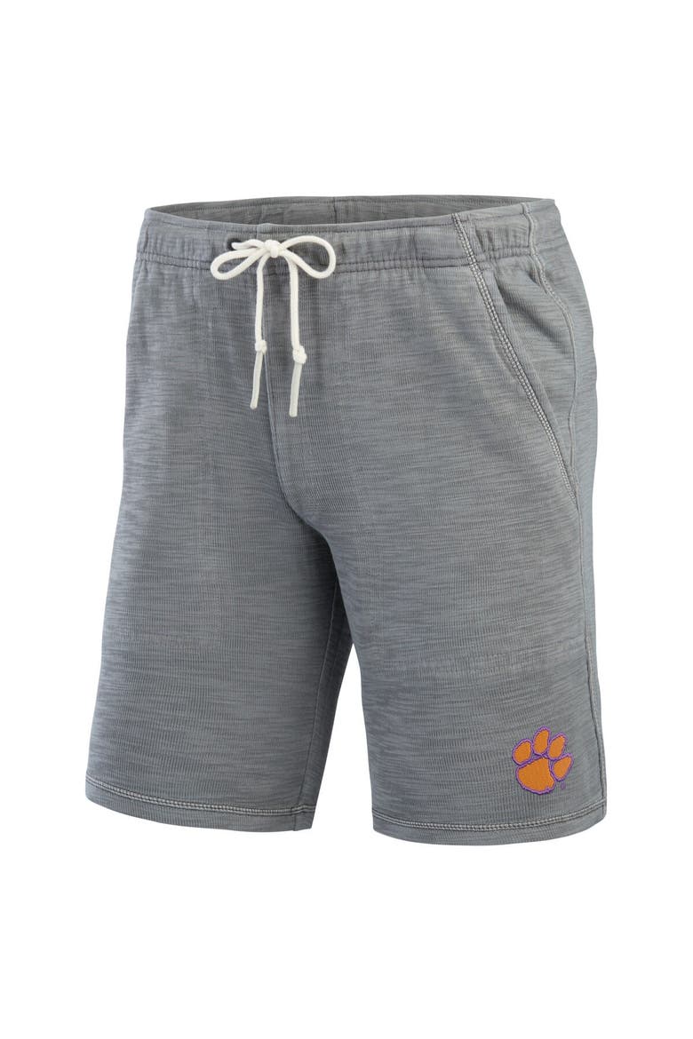 Men's Tommy Bahama Gray Clemson Tigers Tobago Bay Tri-Blend Shorts, Alternate, color, Gray
