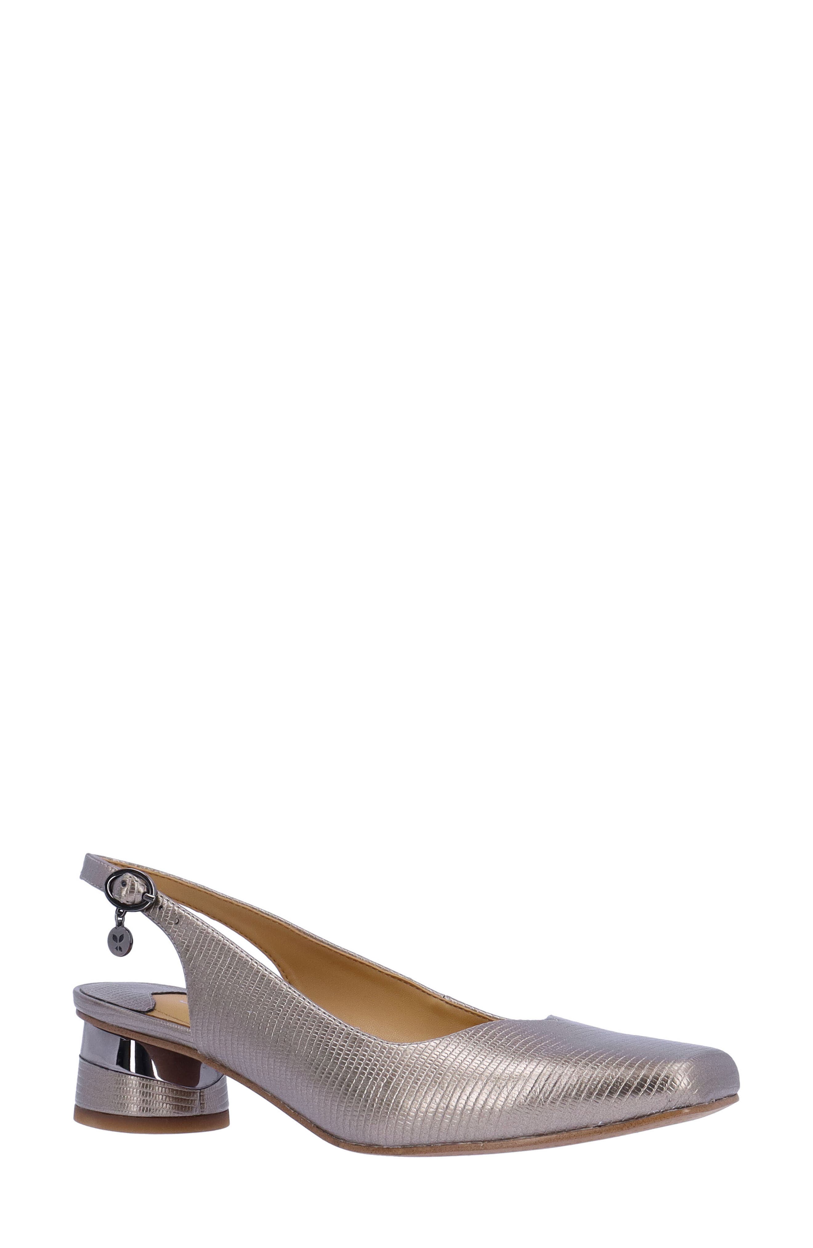 J. Reneé Taveta Slingback Pump, Main, color, Pewter