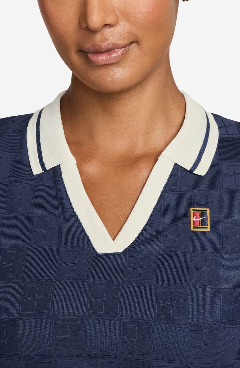 Nike Dri-FIT Crop Polo, Alternate, color, Midnight Navy/ Sail