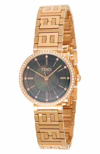 Fendi Forever Diamond Mother-of-Pearl Bracelet Strap Watch, 29mm