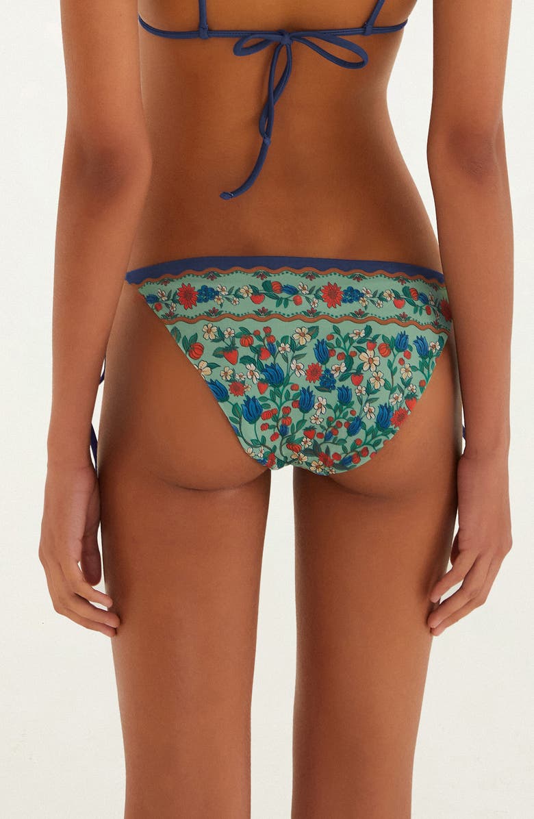 FARM Rio Fruit Beauty Tie Side Bikini Bottoms, Alternate, color, Faded Green