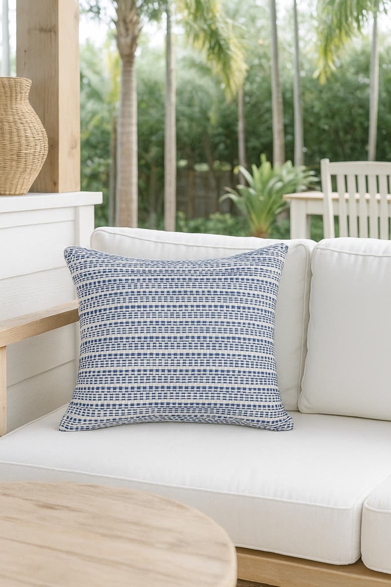 Compass Line Pillow, Alternate, color, Navy Blue