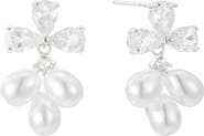 Untamed Petals Windsor Pearl Drop Earrings