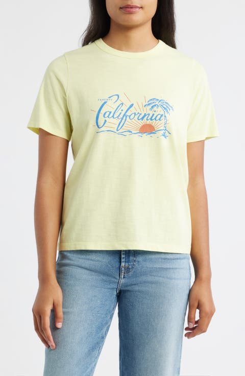 California Sunwashed Organic Cotton Graphic T-Shirt