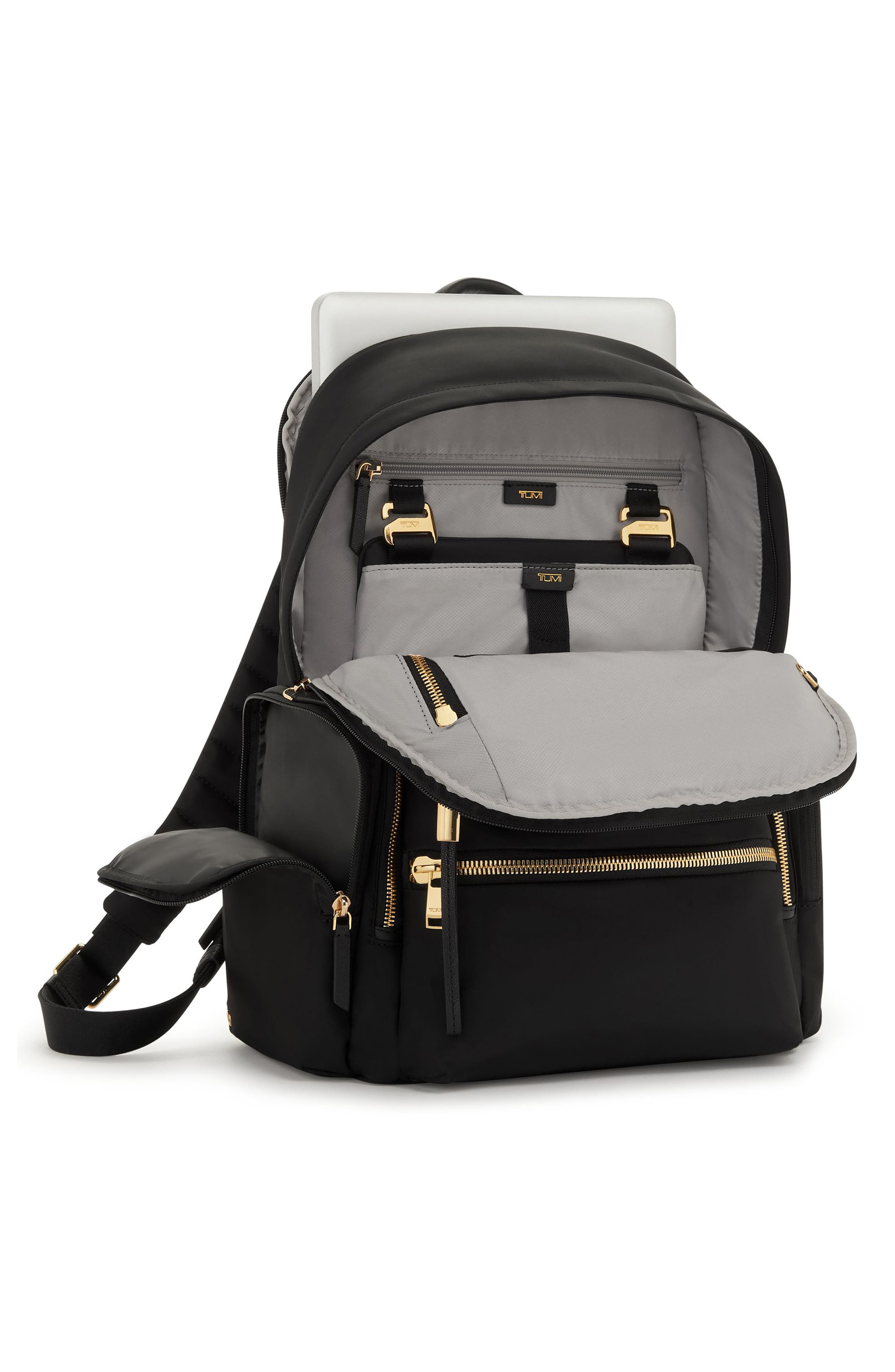 TUMI Celina Backpack, Alternate, color, Black/ Gold
