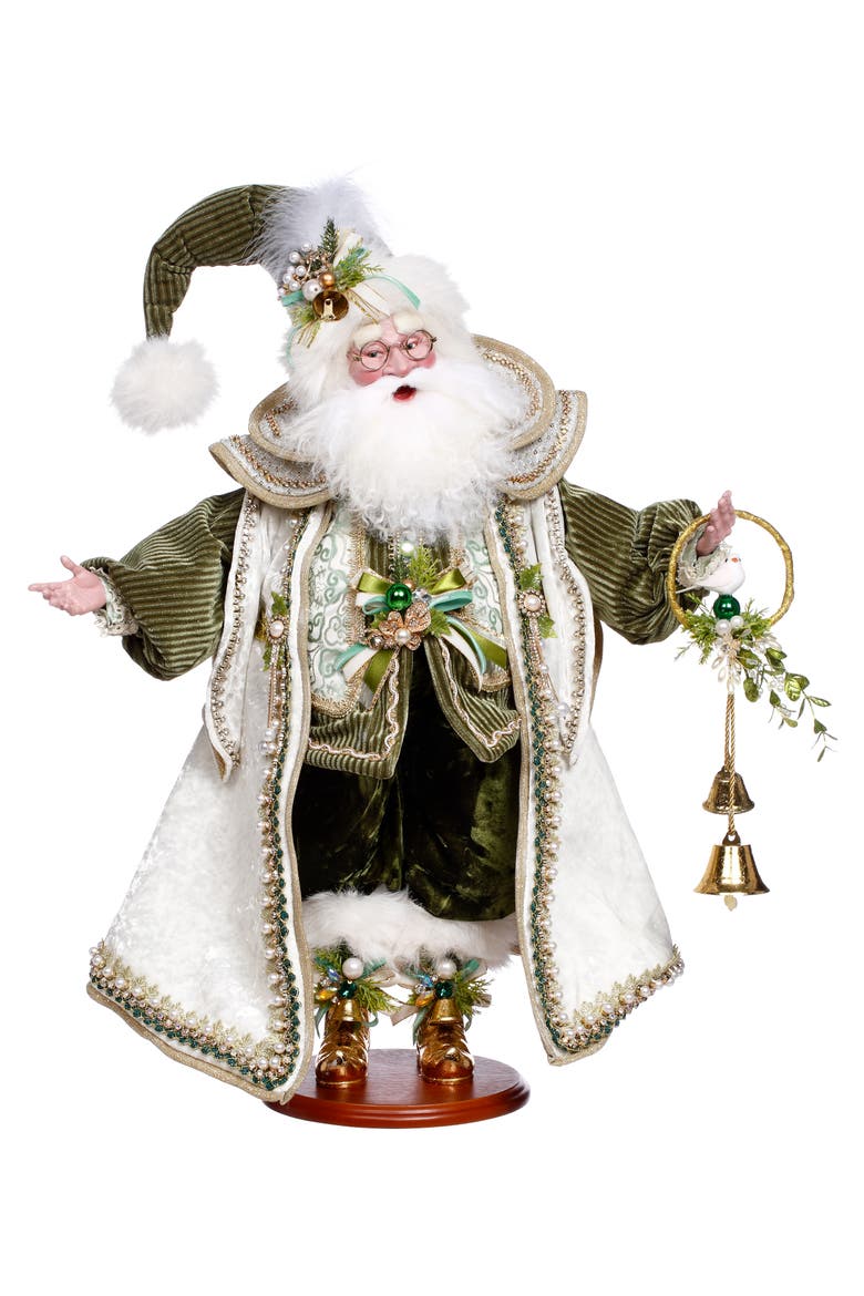 Mistletoe Santa, Main, color, Sage Green