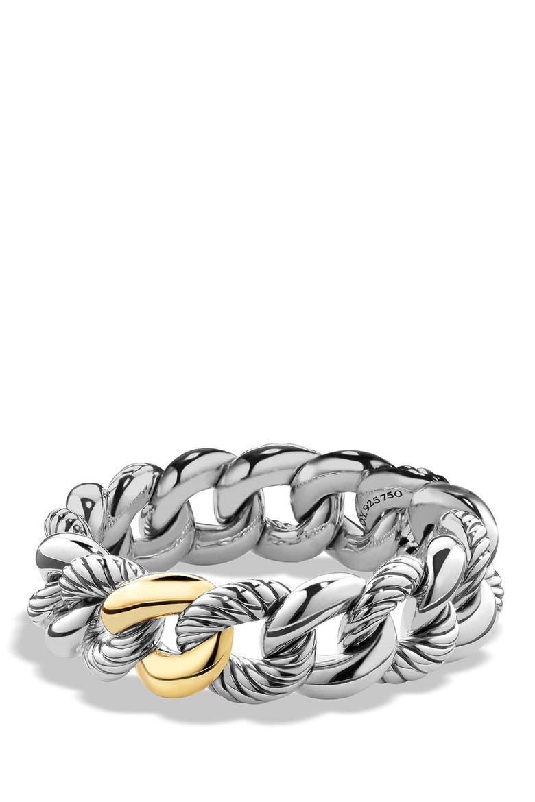 'Belmont' Curb Link Bracelet with 18K Gold, Main, color, TWO TONE
