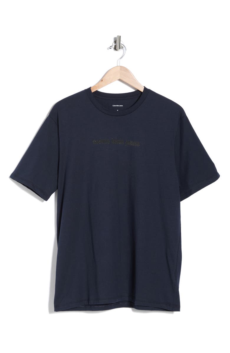 Calvin Klein Logo Graphic Tee, Main, color, Dark Sapphire