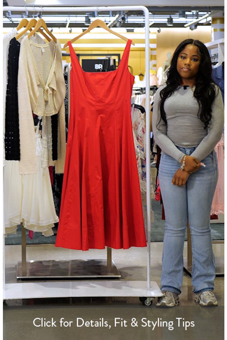 Wells Sleeveless Stretch Silk Midi Dress video