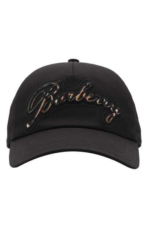 Script Gabardine Adjustable Baseball Cap