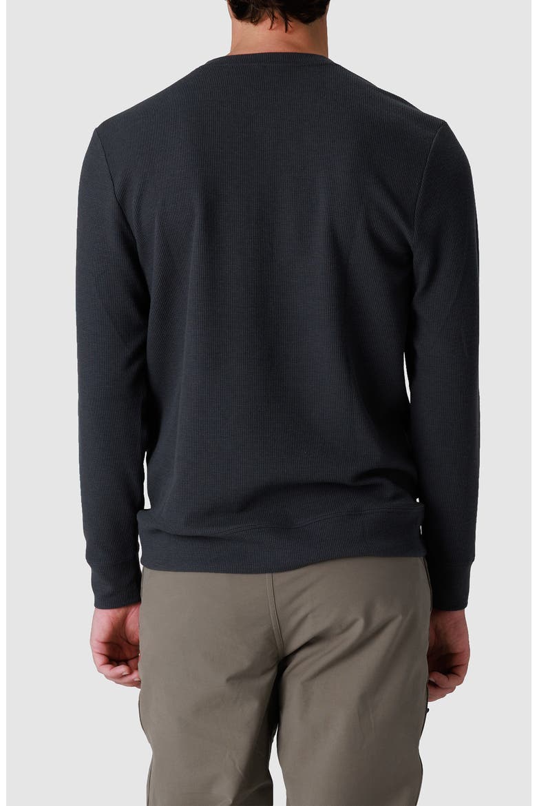 Eclipse Waffle Long Sleeve Henley, Alternate, color, STORM