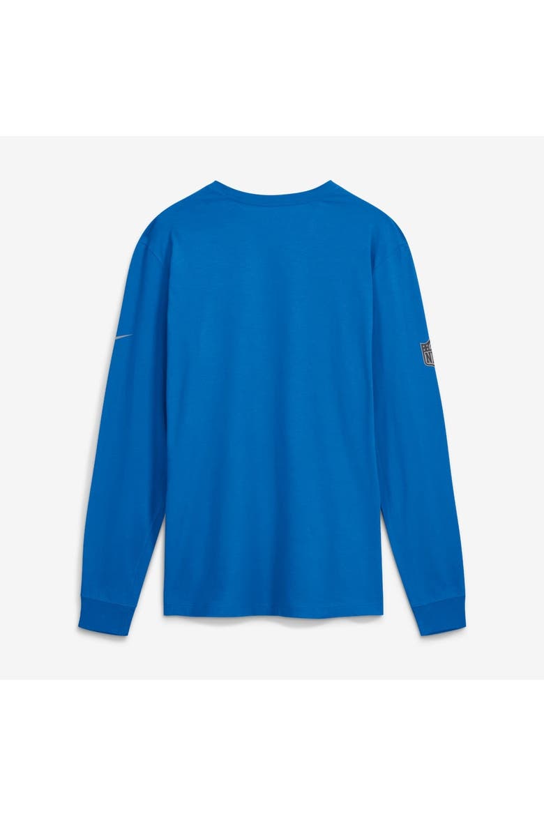 Men's Nike Blue Detroit Lions Sideline Bold Arch Star Dri-FIT Long Sleeve T-Shirt, Alternate, color, Blue