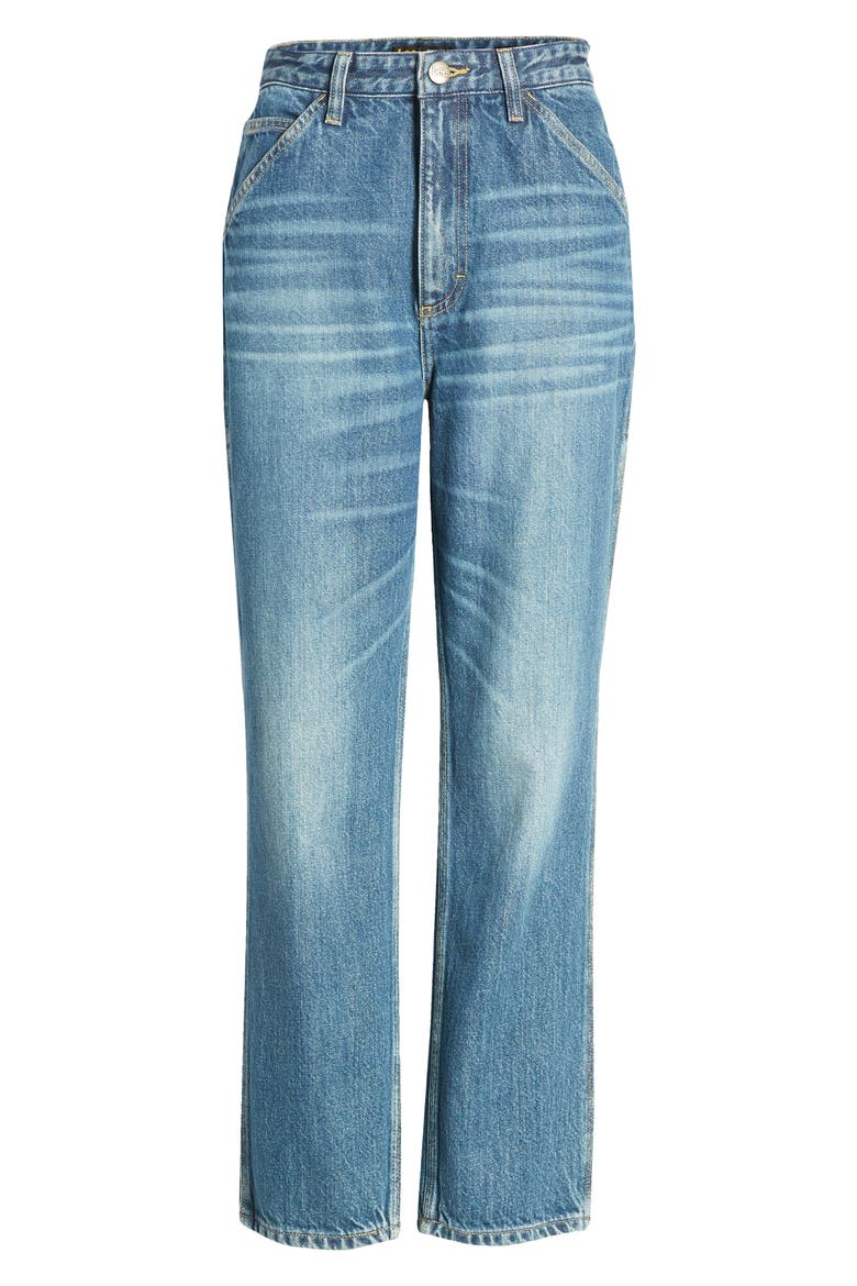 High Waist Crop Carpenter Jeans, Alternate, color, RIDE OR DIE