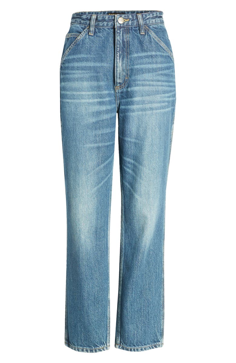 Lee High Waist Crop Carpenter Jeans, Alternate, color, 