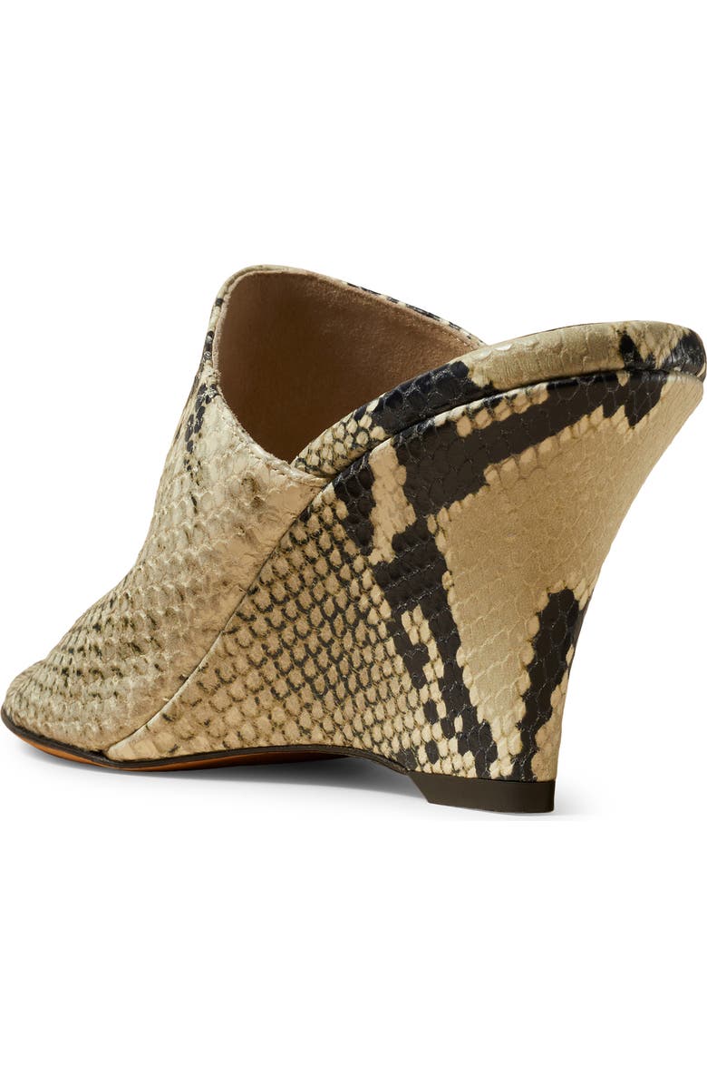 Khaite Marion Python Embossed Wedge Sandal, Alternate, color,