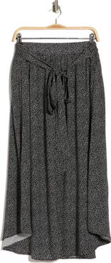 Renee C Dot Curved Hem Skirt