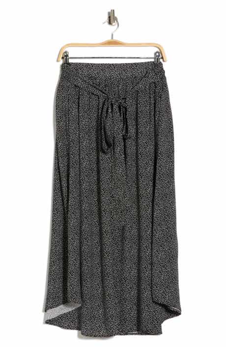 Renee C Dot Curved Hem Skirt