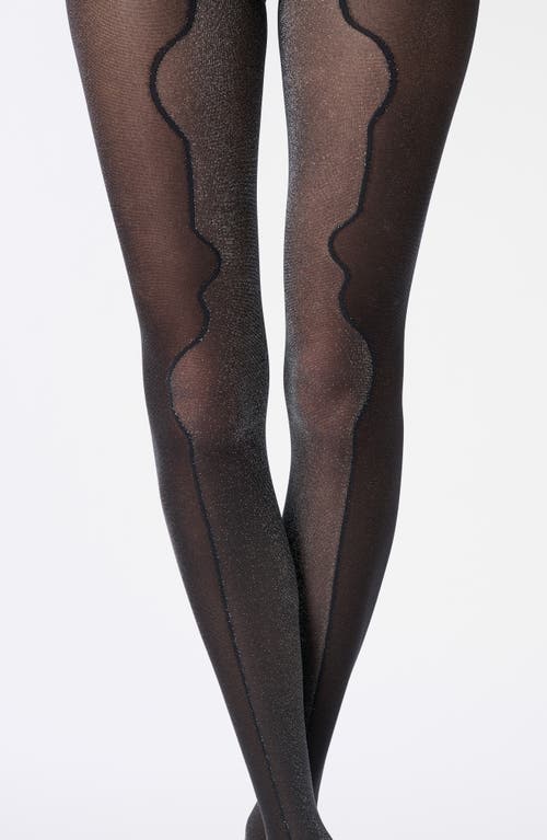 Oroblu Diamonds Dual Two-tone Metallic Tights In Multi
