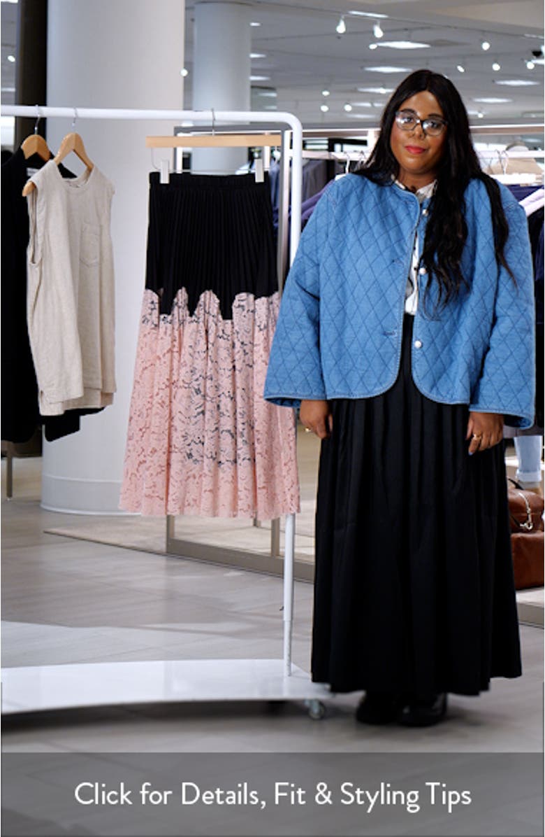 Madaleine Pleated Lace Skirt, sales video thumbnail