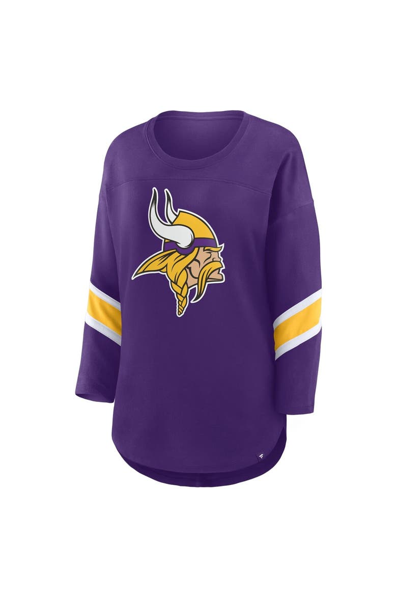 Women's Fanatics  Purple Minnesota Vikings Redzone 3/4-Sleeve T-Shirt, Alternate, color, Purple