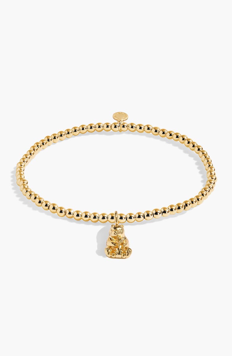 A Littles & Co A Little 'Mama Bear' Bracelet In Gold-Tone Plating, Main, color, Metallic Gold