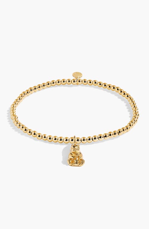 A Littles & Co. A Littles & Co A Little 'mama Bear' Bracelet In Gold-tone Plating In Gold
