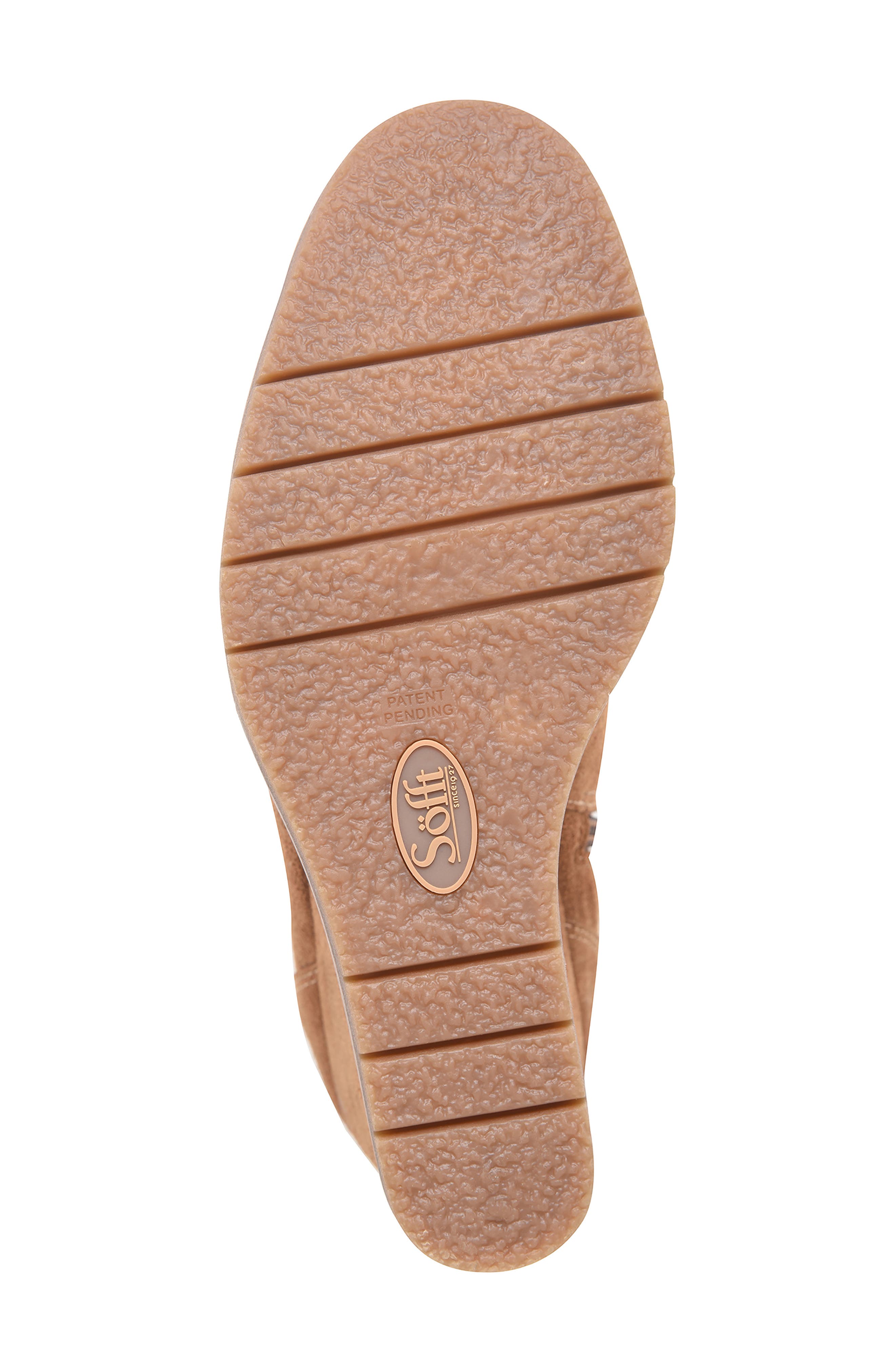 Söfft Monica Wedge Chelsea Boot, Alternate, color, Havana Brown Suede