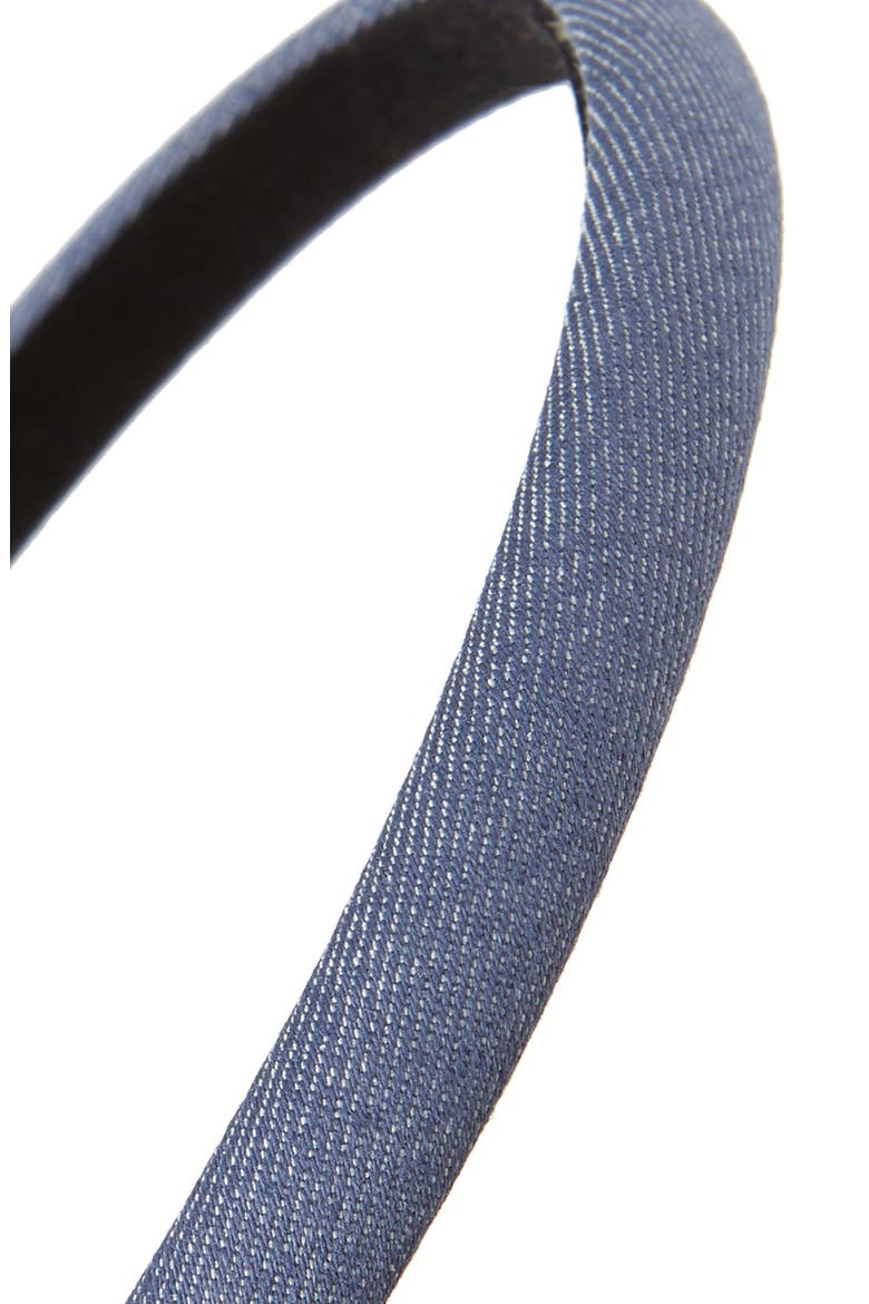 Thin Denim Headband, Alternate, color, DENIM