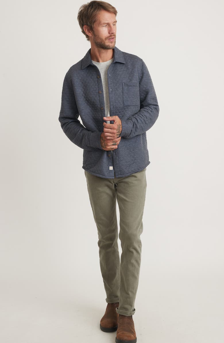 Marine Layer Corbet Quilted Overshirt, Alternate, color,