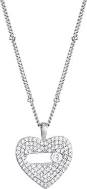 Adornia Cubic Zirconia Heart Pendant Necklace