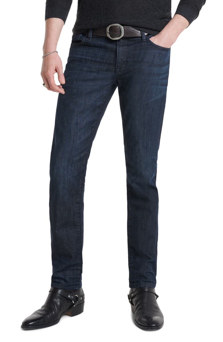 John Varvatos J702 Ferris Slim Fit Stretch Selvedge Jeans, Main, color, 
