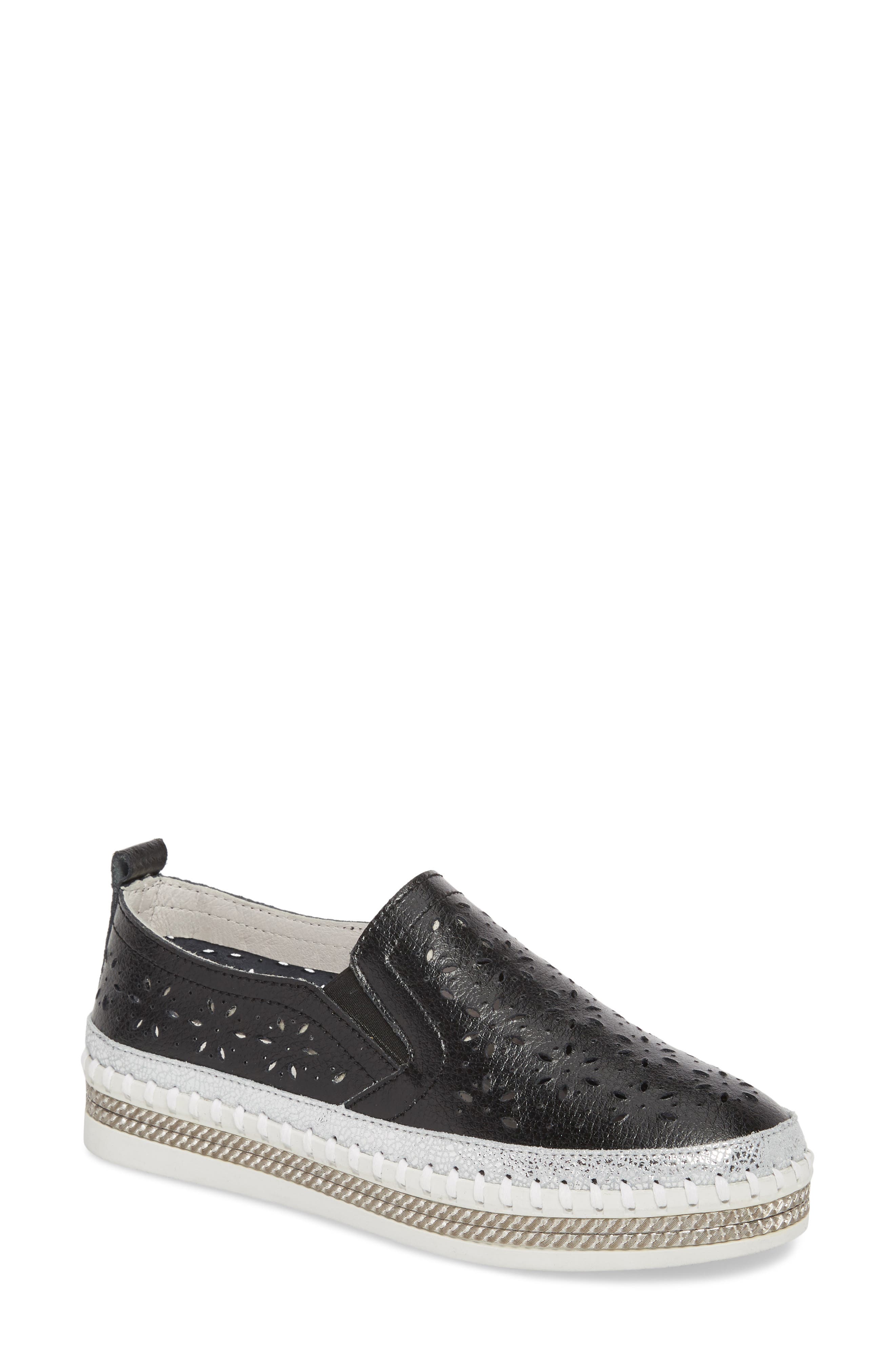 bernie mev. Perforated Slip-On Sneaker, Main, color, 