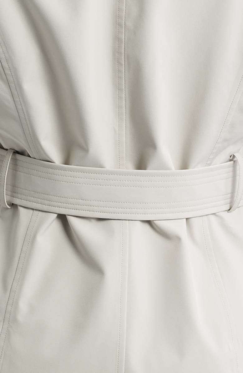 Save The Duck Jackie Water Repellent Raincoat with Removable Hood, Alternate, color, Rainy Beige