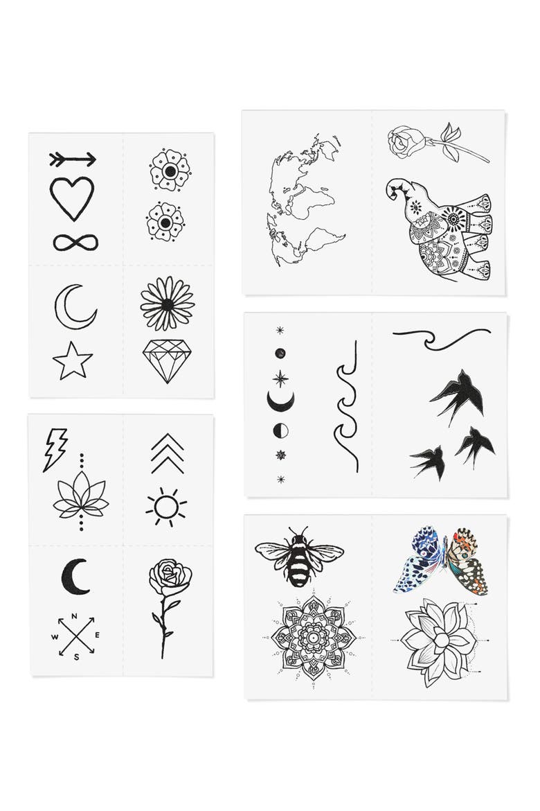 Bestsellers Pack Temporary Tattoos, Alternate, color, NONE