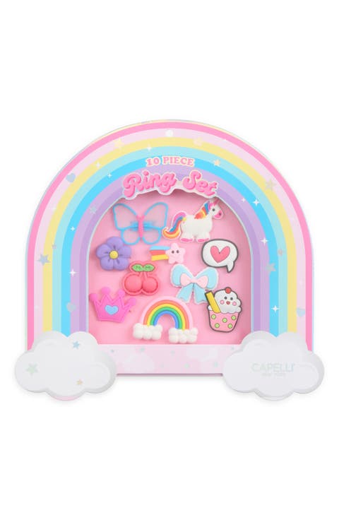 Kids' Set of 10 Rubber Rings